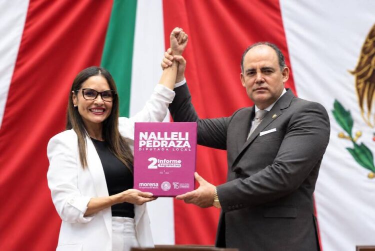 Nalleli Pedraza entrega su Segundo Informe Legislativo ante la Mesa Directiva del Congreso de Michoacán