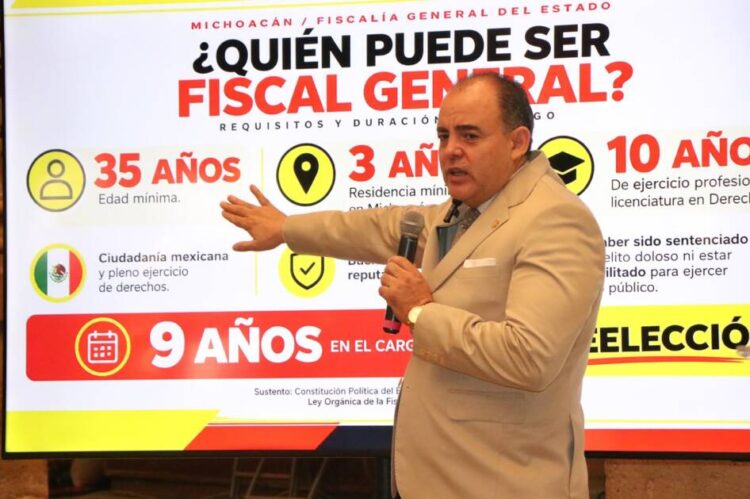 No habrá improvisaciones en la elección del próximo Fiscal de Michoacán: Baltazar Gaona