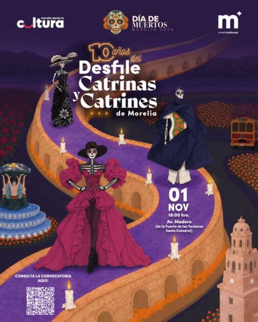 Aún abierta, convocatoria para Desfile de Catrinas y Catrines de Morelia