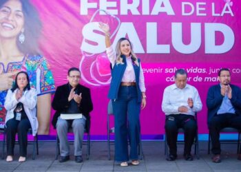 Inaugura Dayana Pérez Mendoza Feria de la Salud y arranca campaña de vacunación invernal en Salvador Escalante