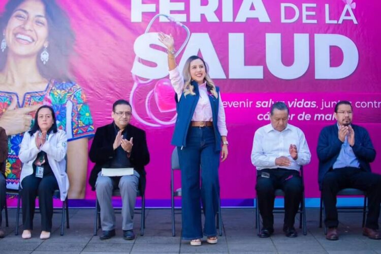 Inaugura Dayana Pérez Mendoza Feria de la Salud y arranca campaña de vacunación invernal en Salvador Escalante