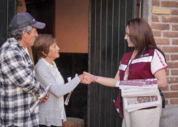 Casa por casa: Gladyz Butanda establece cercanía estrecha con morelianos