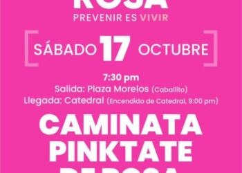 DIF Morelia invita a sumarse esta noche a la Caminata Pinktate de Rosa