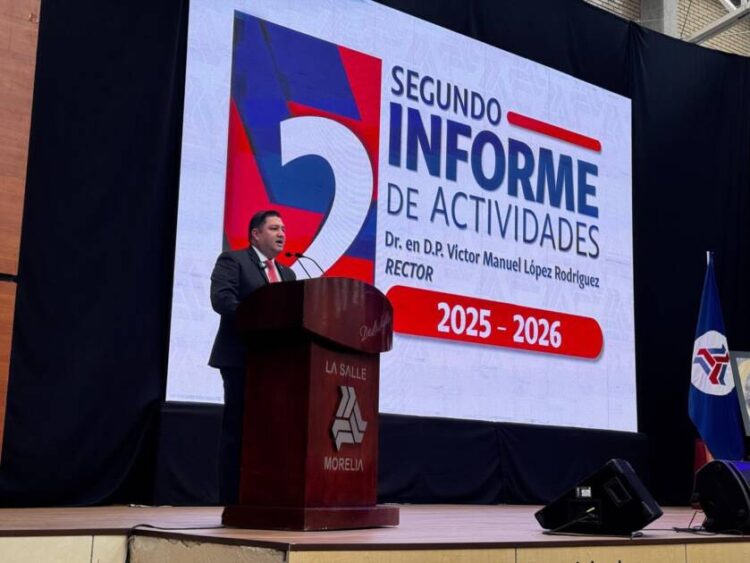 Victor Manuel López Rodríguez presentó su segundo informe de actividades como rector de la Universidad La Salle