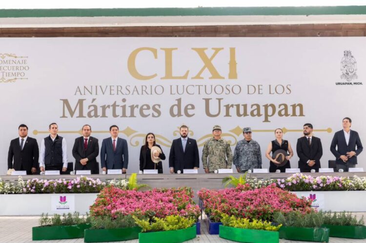 Encabeza Raúl Zepeda ceremonia por el 161 aniversario luctuoso de los Mártires de Uruapan