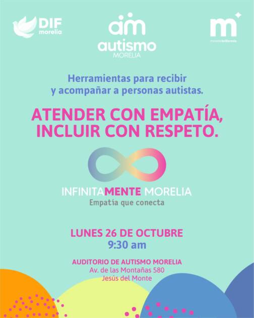 DIF Morelia invita a negocios a capacitarse para brindar atención incluyente a personas autistas
